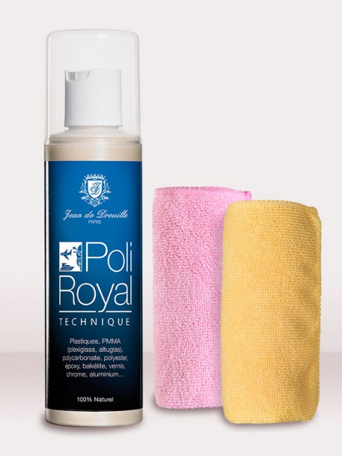 KIT nettoyant Poli Royal Technique - Flacon 200ml + 2 lingettes microfibres