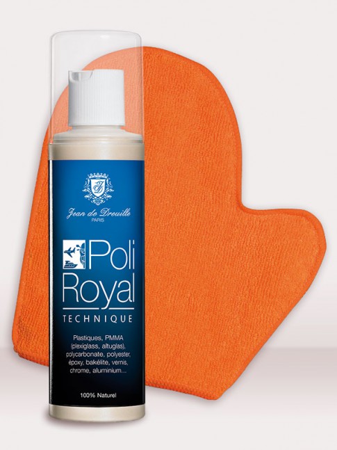 KIT nettoyant objet Poli Royal Technique 200ml + 1 Gant microfibre grand modèle